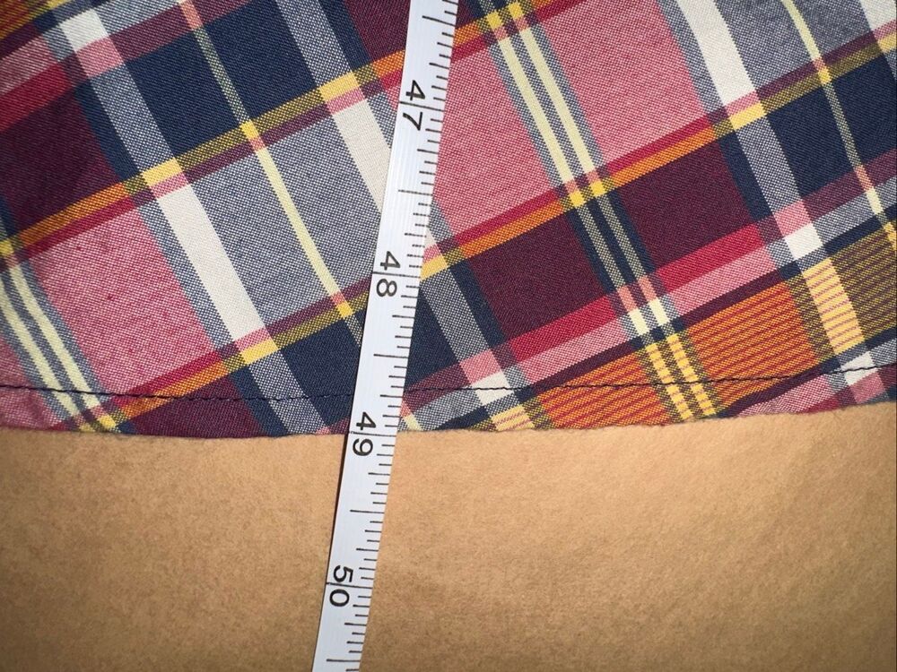 Lauren Ralph Lauren Size 10 NWT Madras Plaid Cotton A-Line Midi Dress - Picture 10 of 10